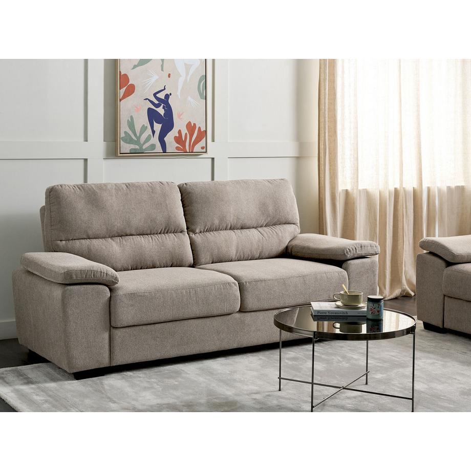 Beliani Canapé 3 places en Tissu  VOGAR  