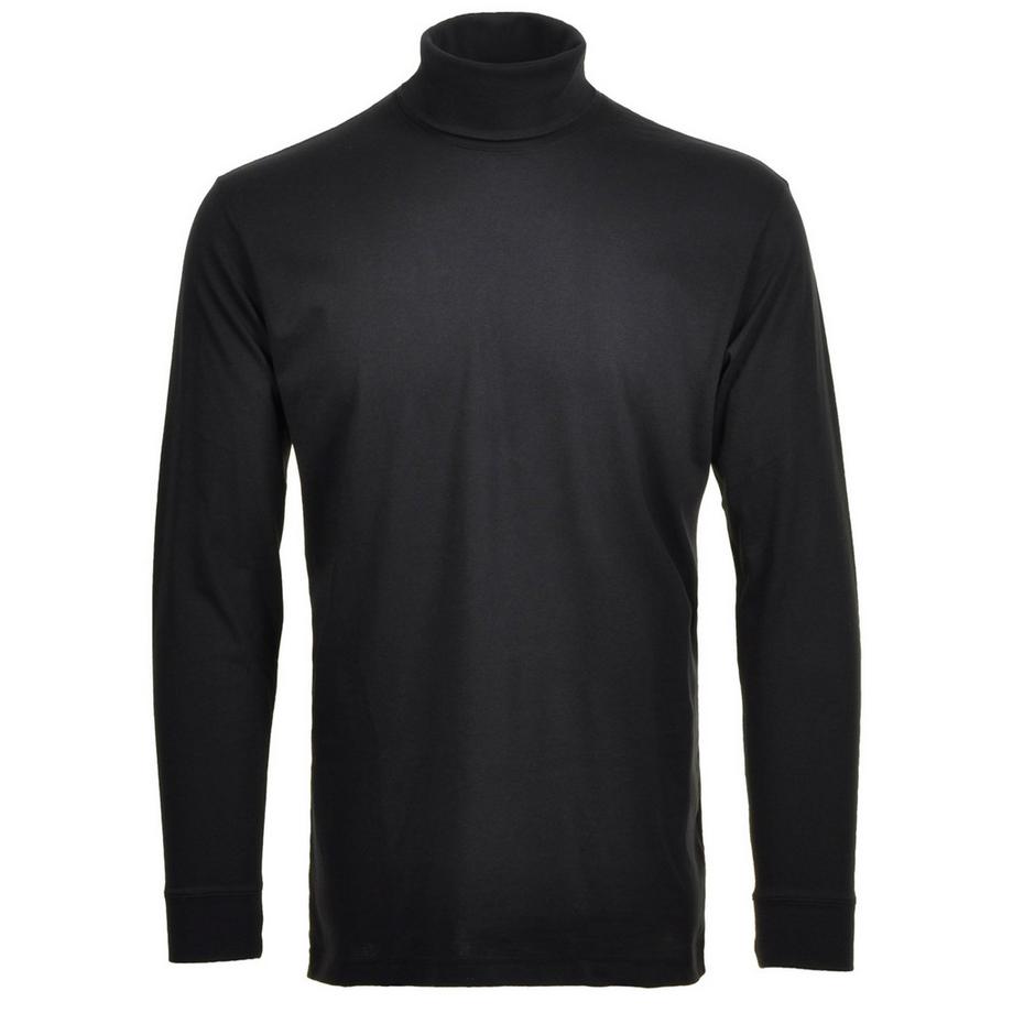 T-shirt à manches longues  Confortable à porter-Langarm Basic Rollkragen Regular Fit