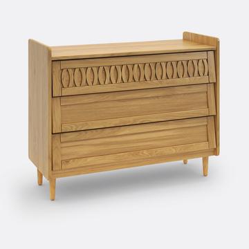 Kommode Malaya mit 3 Schubladen