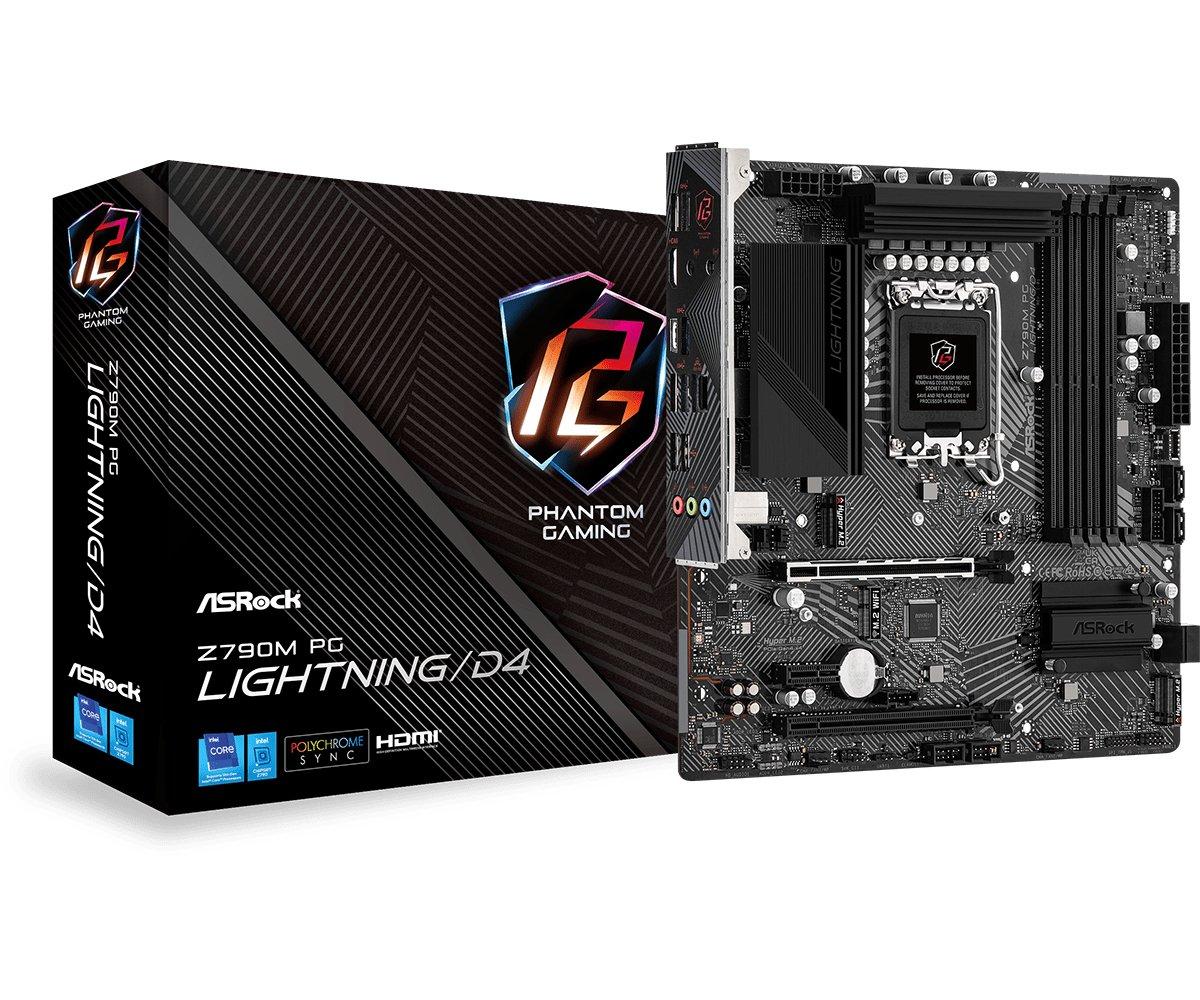 ASRock  Z790M PG Lightning/D4 Intel Z790 LGA 1700 micro ATX 