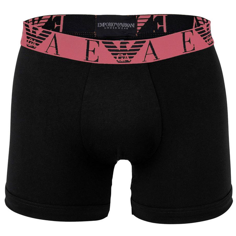 EMPORIO ARMANI Bold Monogram Figurbetonte Boxershorts 3er Pack  
