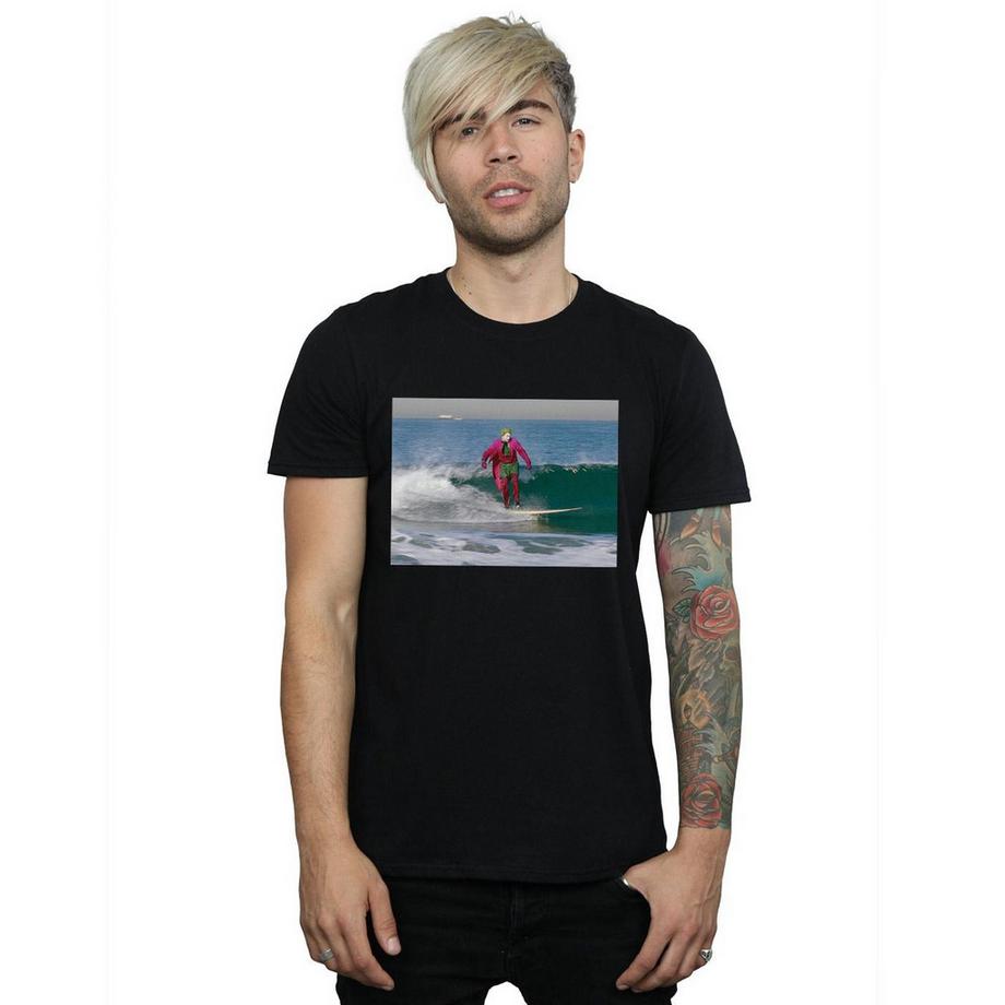DC COMICS Joker Surfing T-Shirt Stampata  