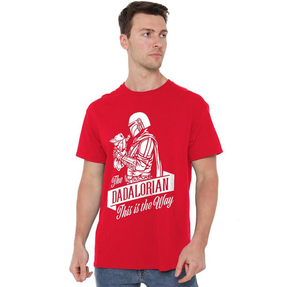 STAR WARS T-Shirt Dadalorian Coton Filé à l'Anneau  