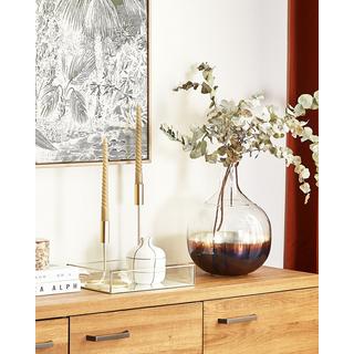 Beliani Vaso da fiori en Vetro Moderno RAZALA  