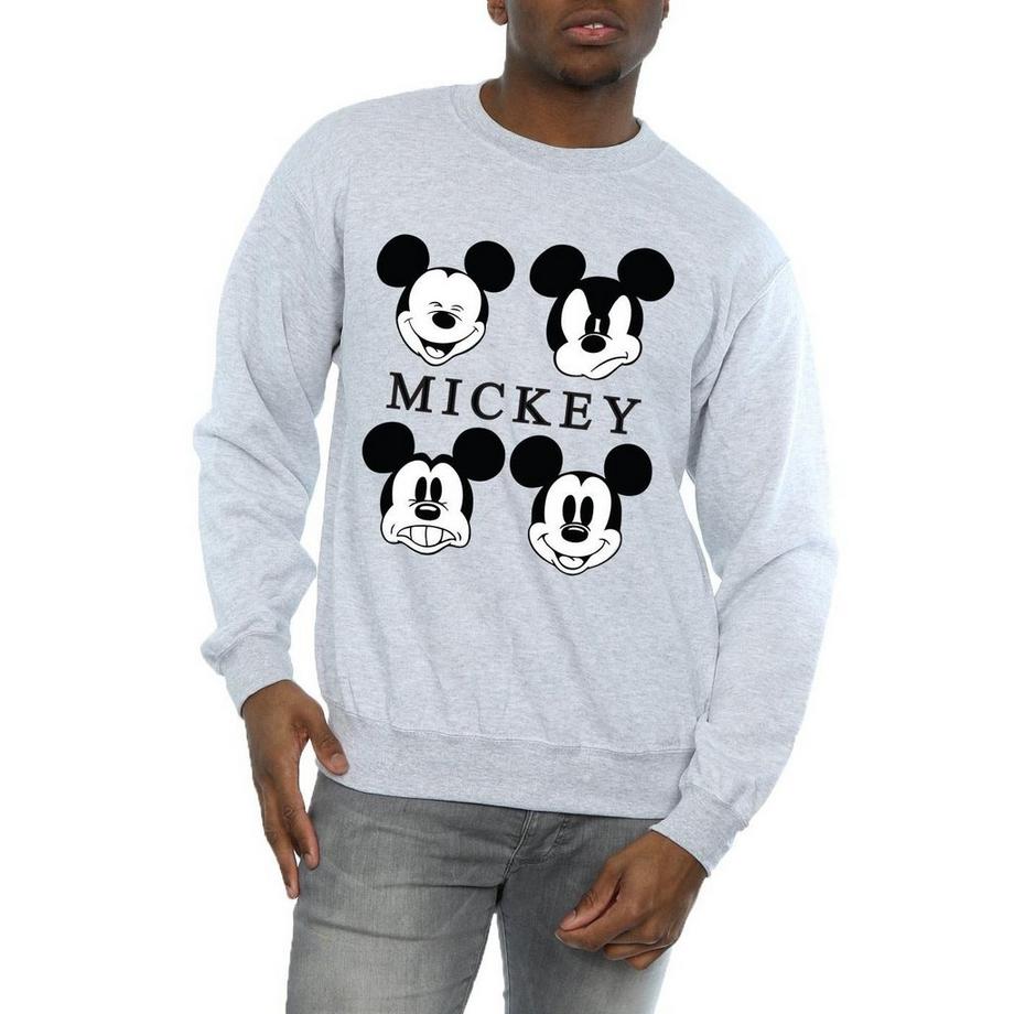 Disney Four Heads Mickey Mouse Sweatshirt  