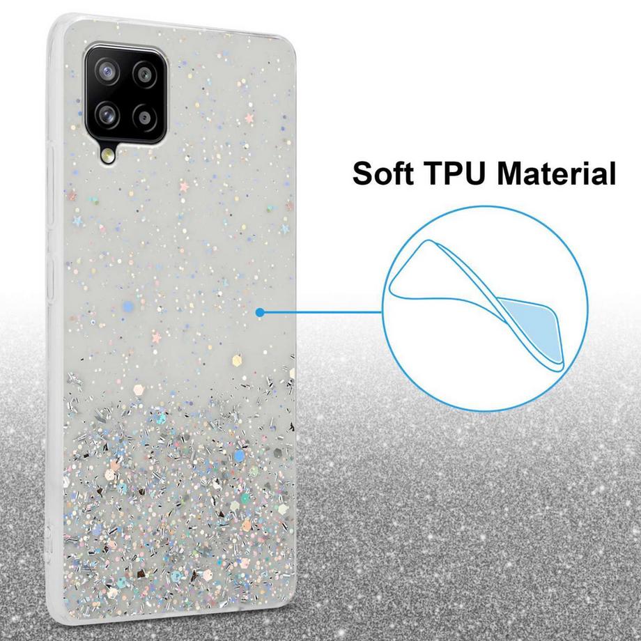 Cadorabo  Hülle für Samsung Galaxy A42 5G / M42 5G mit Glitzer Design 