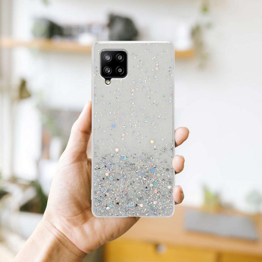 Cadorabo  Hülle für Samsung Galaxy A42 5G / M42 5G mit Glitzer Design 