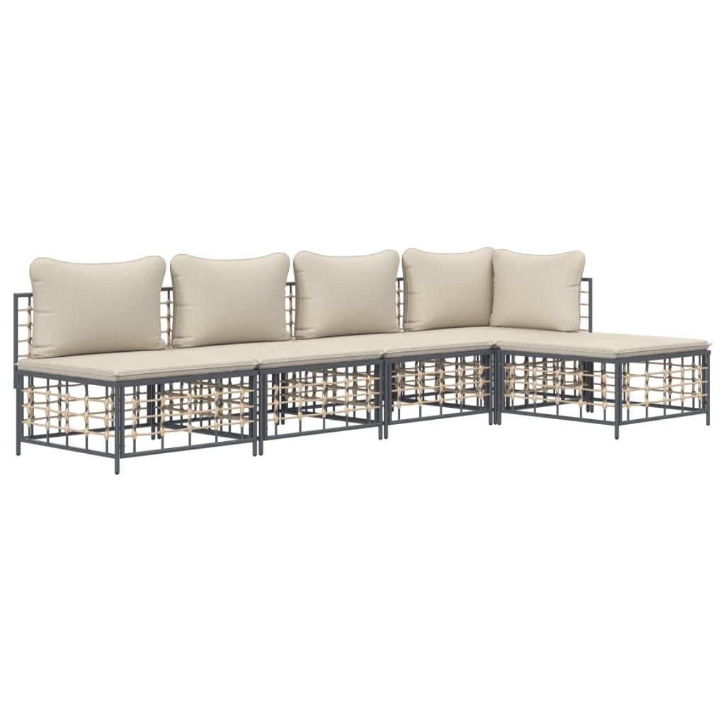 VidaXL Garten lounge set poly-rattan  