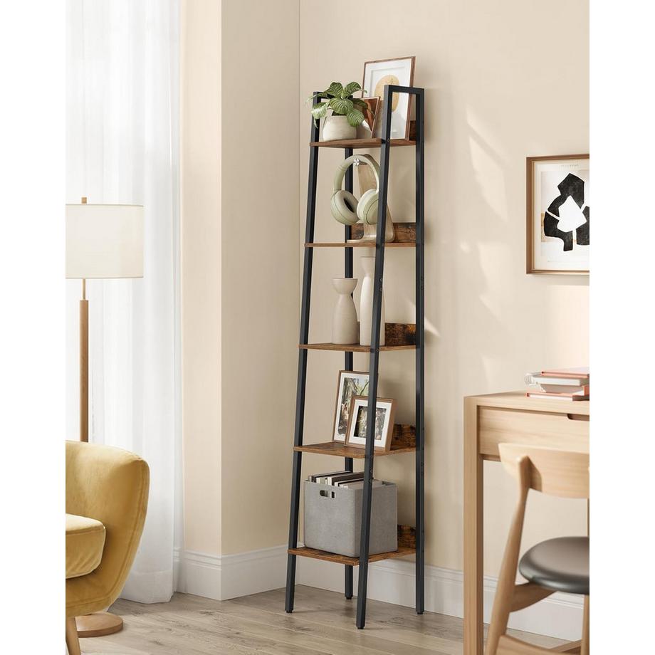 Songmics Bücherregal Leiterregal Industriestil  