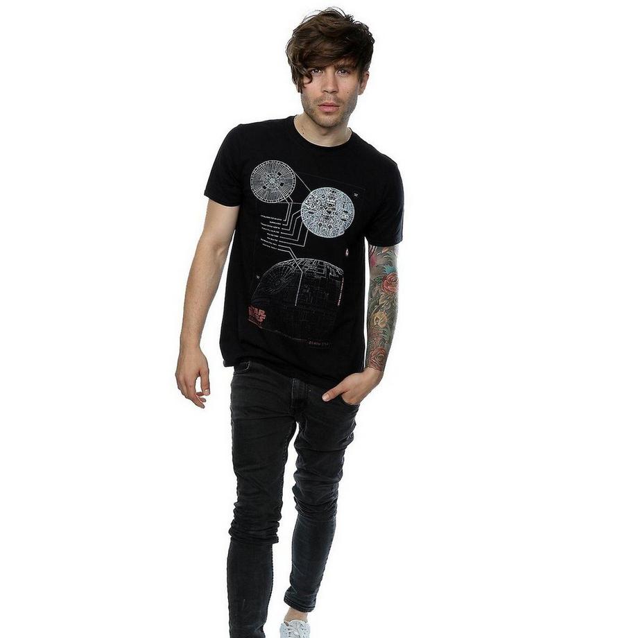 STAR WARS T-shirt Death Star Plans  