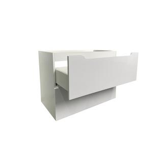Vente-unique Mobile sotto lavabo sospeso 80 cm Bianco - STEFANIE  