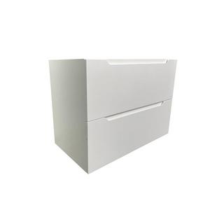 Vente-unique Waschbeckenunterschrank hängend - 80 cm - Weiß - STEFANIE  