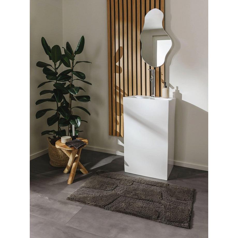 Benuta Tapis de Bain Nehir Gris  