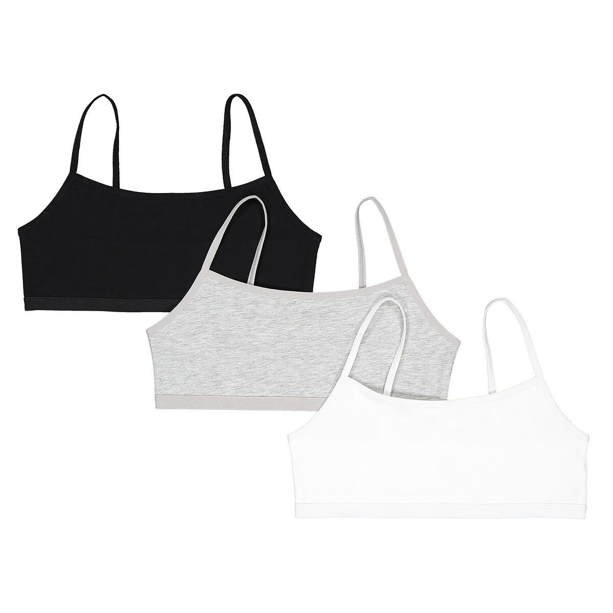 La Redoute Collections  Lot de 3 brassières en coton 