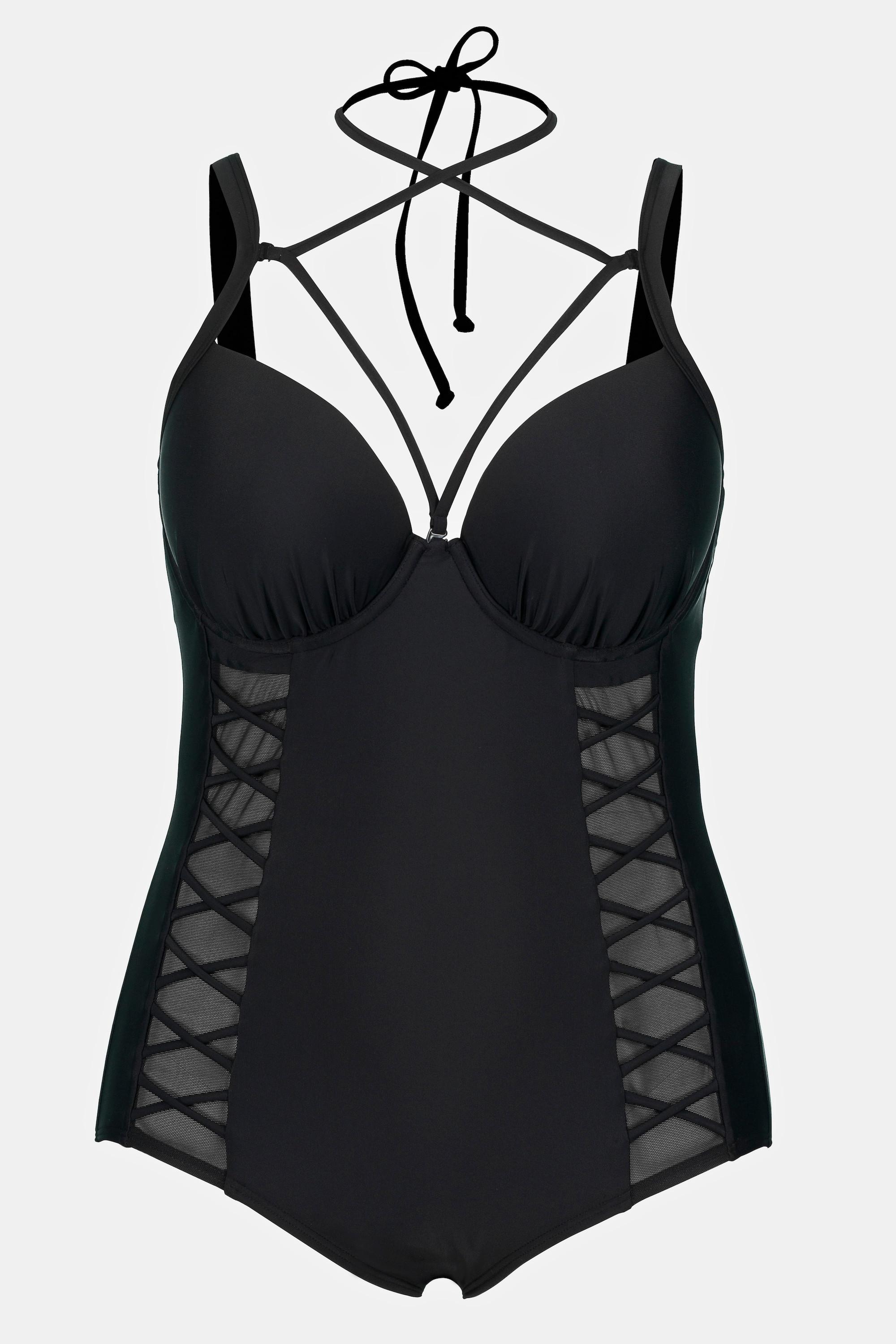 Ulla Popken Maillot de bain Bonnets souples à armatures à nouer sur la nuque  