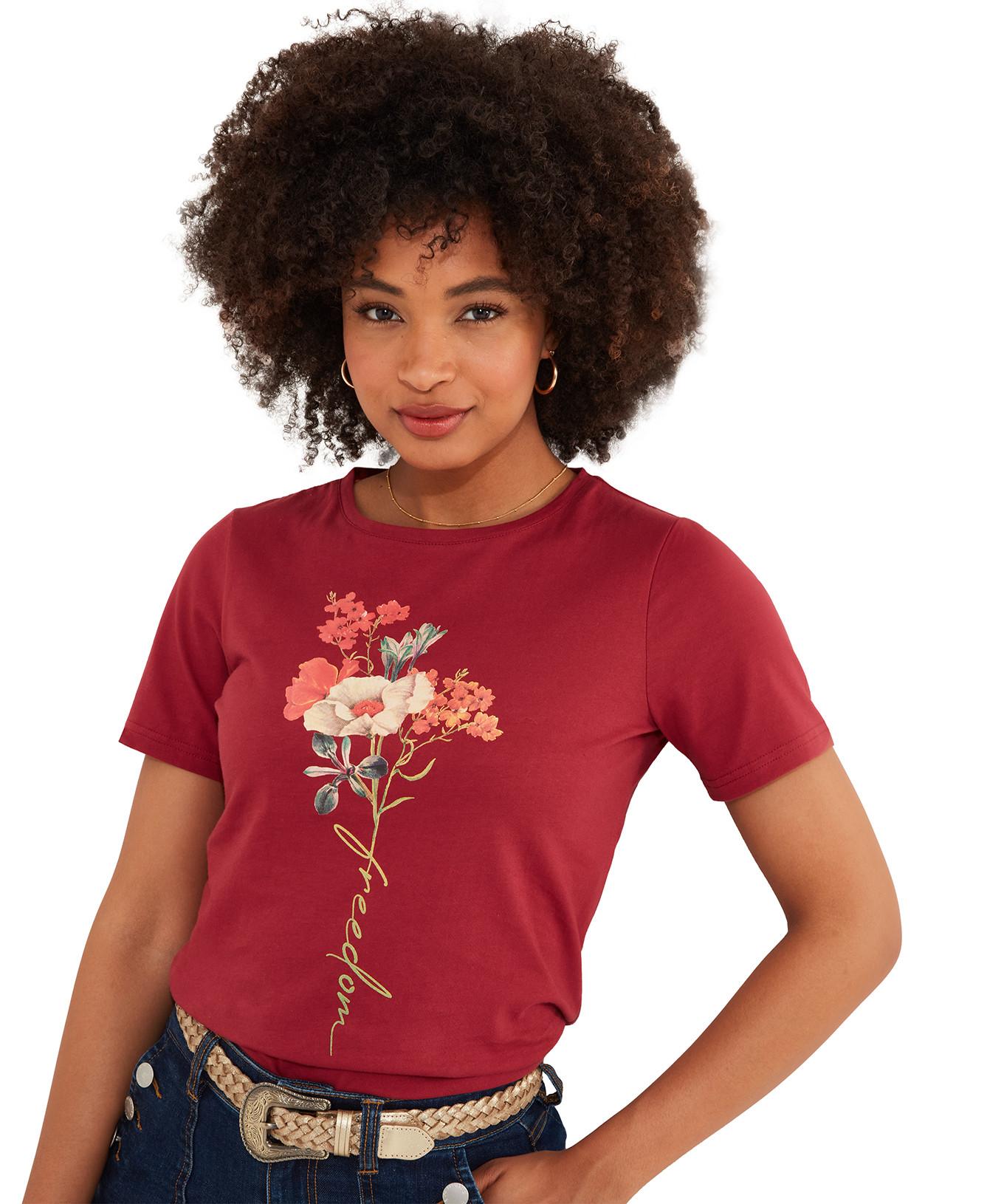 Joe Browns  Vintage-Grafik-T-Shirt mit Blumenmuster 