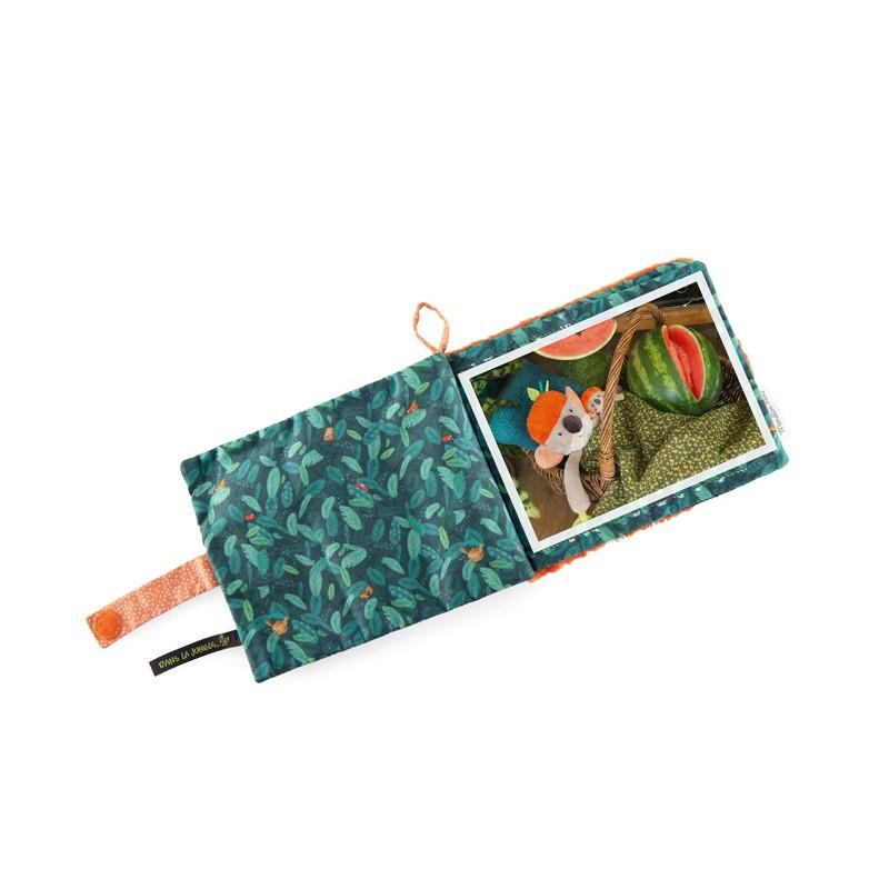 Moulin Roty  Album photo en textile pour bébés, Dans la Jungle, Moulin Roty 