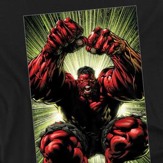 MARVEL Red Hulk T-Shirt Maniche Lunghe  