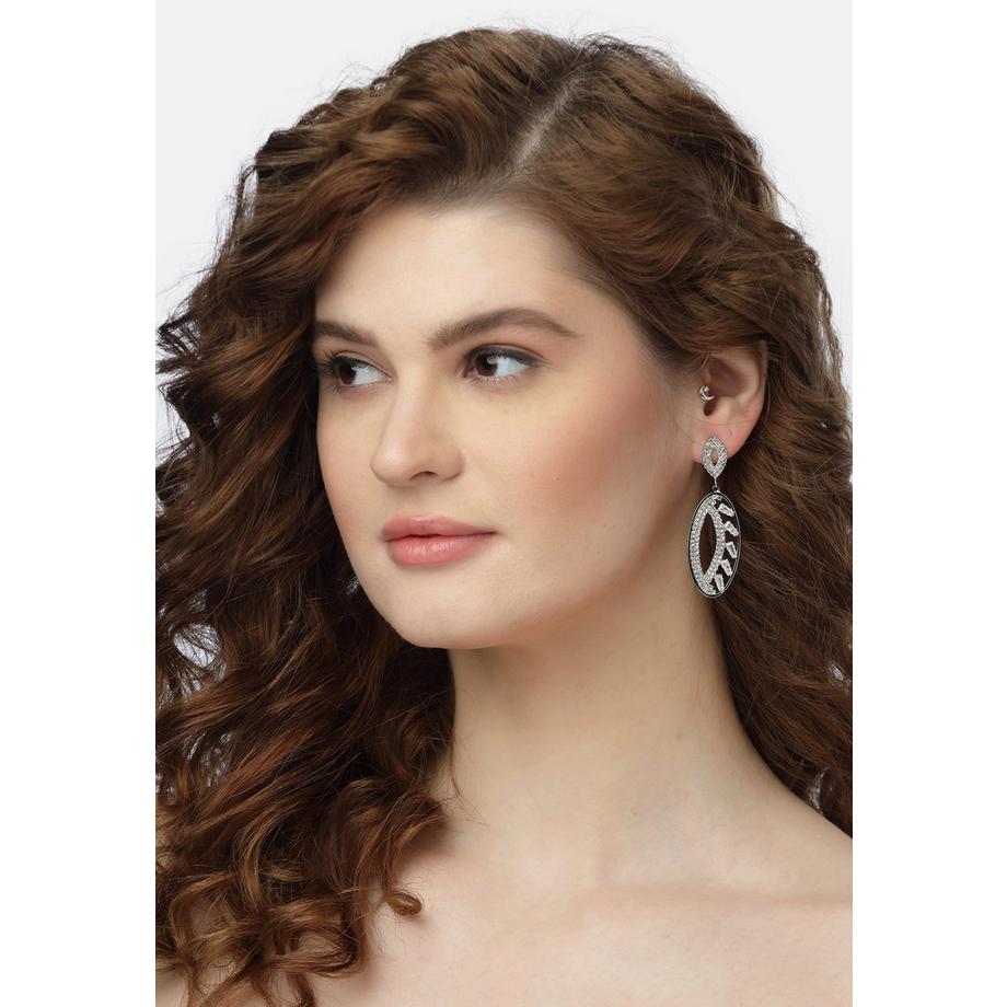 AVANT-GARDE PARIS  Orecchini Ovali Scintillanti 