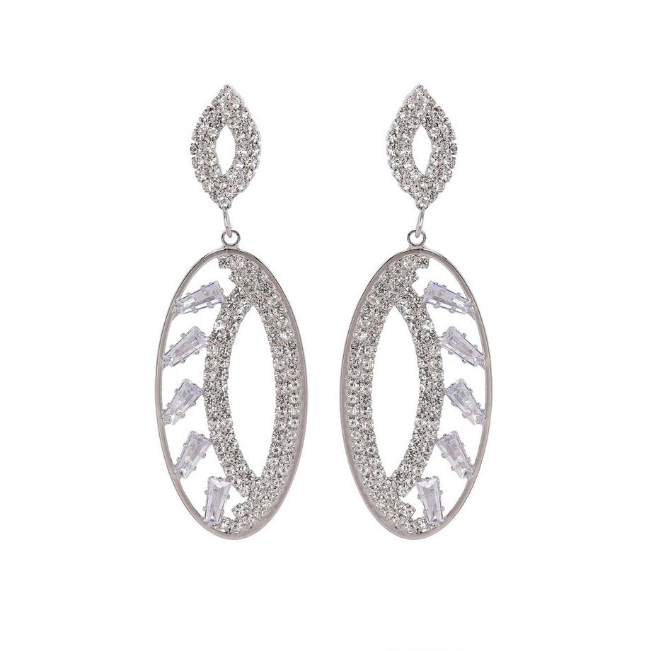 Orecchini Ovali Scintillanti