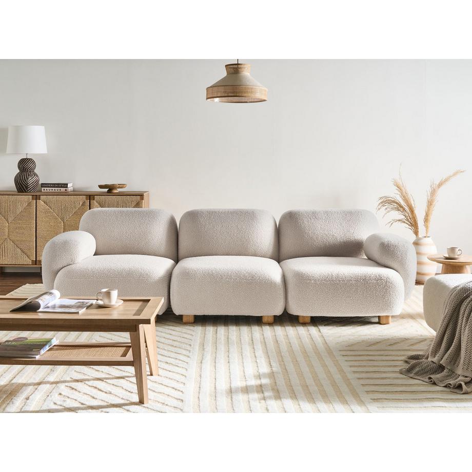 Beliani 3 Sitzer Sofa aus Bouclé Modern AMLI  