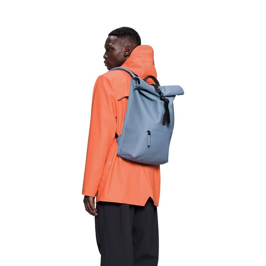 RAINS Sac à dos à fermeture enroulée W3 bleu  