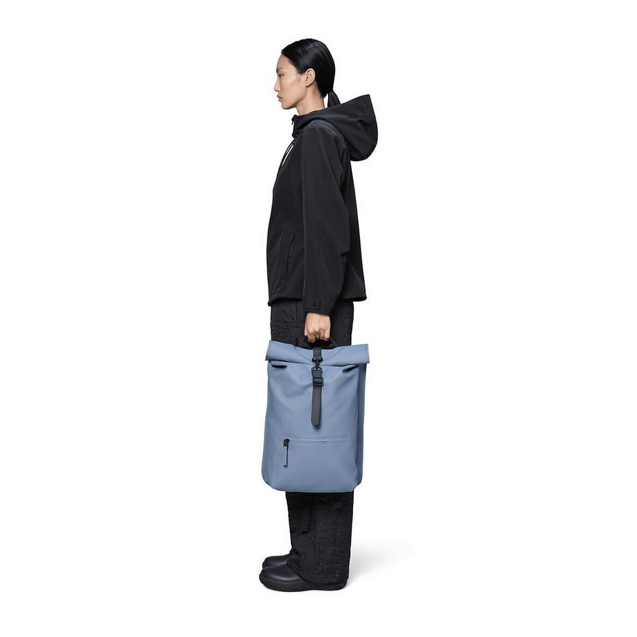 RAINS Sac à dos à fermeture enroulée W3 bleu  