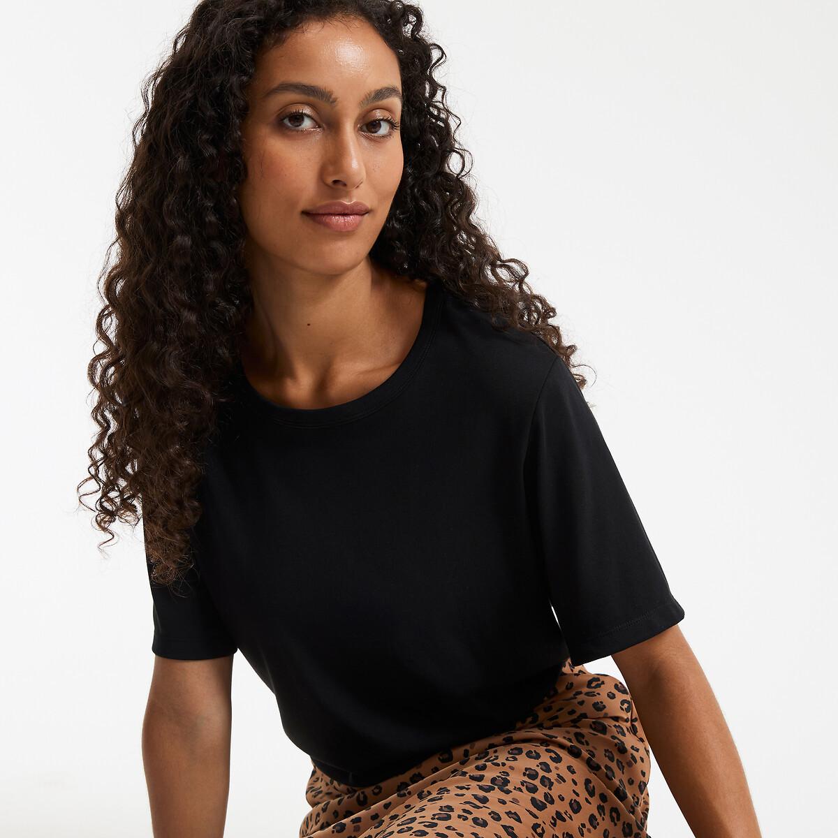 La Redoute Collections T-Shirt Col Rond Manches Courtes  