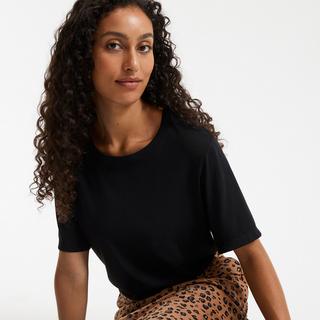 La Redoute Collections T-Shirt Col Rond Manches Courtes  