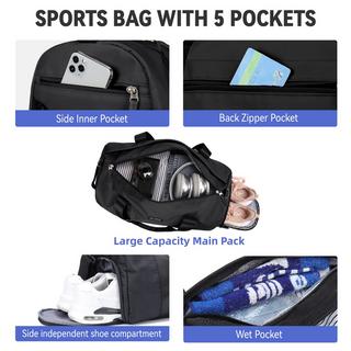 Only-bags.store Sport Duffel Bag mit Nassfach und Schuhfach  