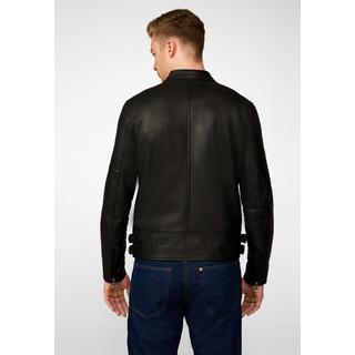 RICANO  Veste en cuir pour homme Baku avec col montant 