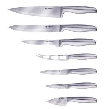 Messerset aus Edelstahl - 7-teilig