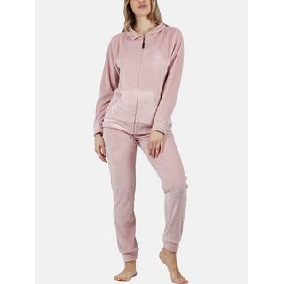 Admas  Pyjama Hausanzug Hose Jacke mit Reißverschluss Soft Home 