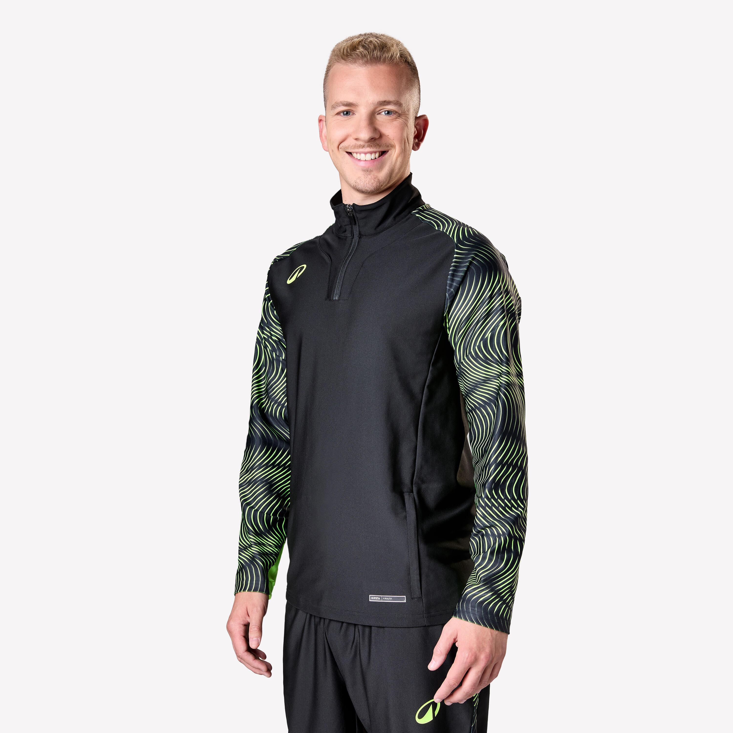 KIPSTA  Felpa da calcio 1/2 zip - VIRALTO Wave poliestere 