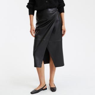 La Redoute Collections Jupe droite longue en simili cuir  