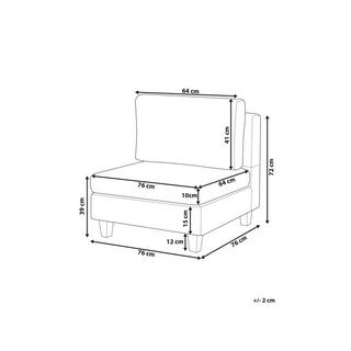 Beliani Module fauteuil en Polyester Traditionnel FEVIK  