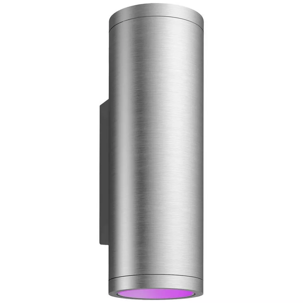 Philips Lighting – Hue White & Col. Amb. Appear Wandleuchte rund Edelstahl 1200lm, One Size, Multicolor