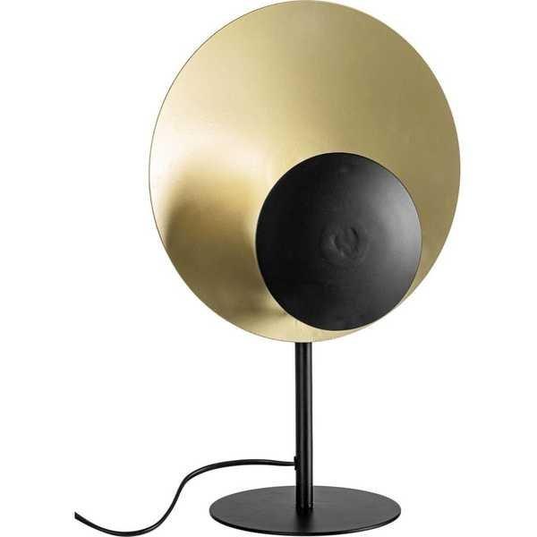 mutoni Lampada da tavolo design nero e oro  