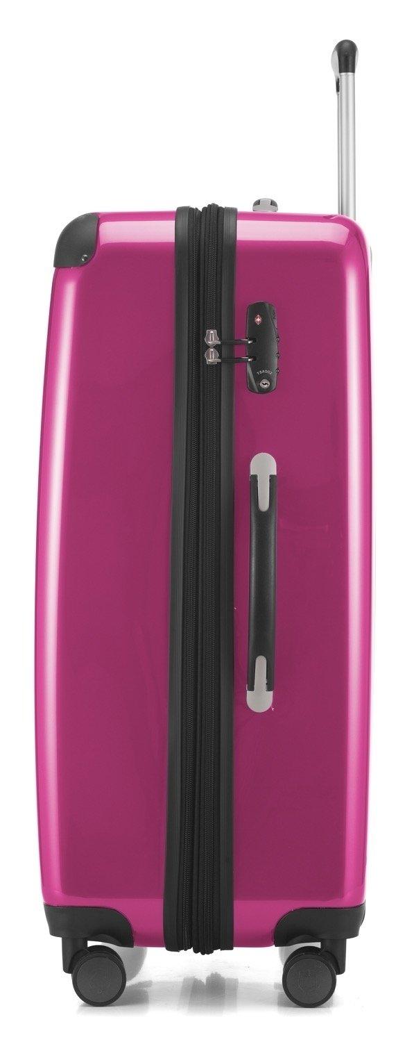 Hauptstadtkoffer Alex Valise rigide avec TSA surface brillante magenta  