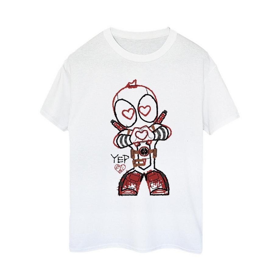MARVEL T-Shirt Stampa Grafica Deadpool  