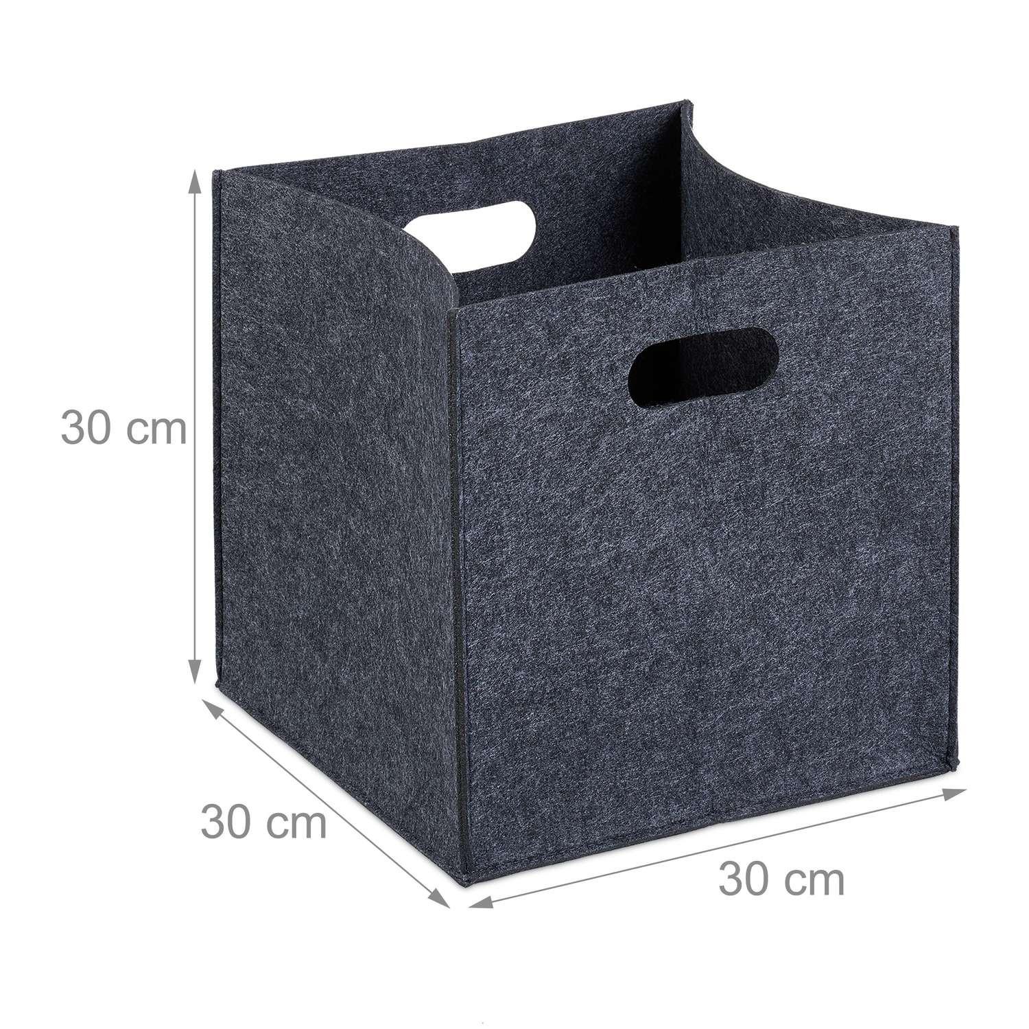 B2X Quadratischer Korb aus Filz  