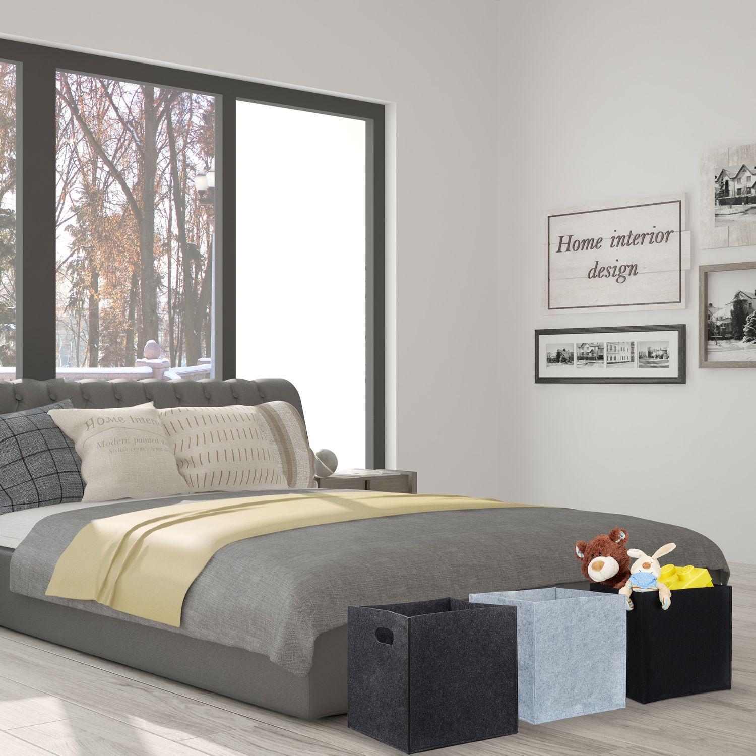 B2X Quadratischer Korb aus Filz  