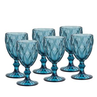 Lyor  Blauer Diamant 6er-Set Gläser 