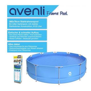 Jilong  Rahmen Pool / Rund (blau, #360cm × 76cm 