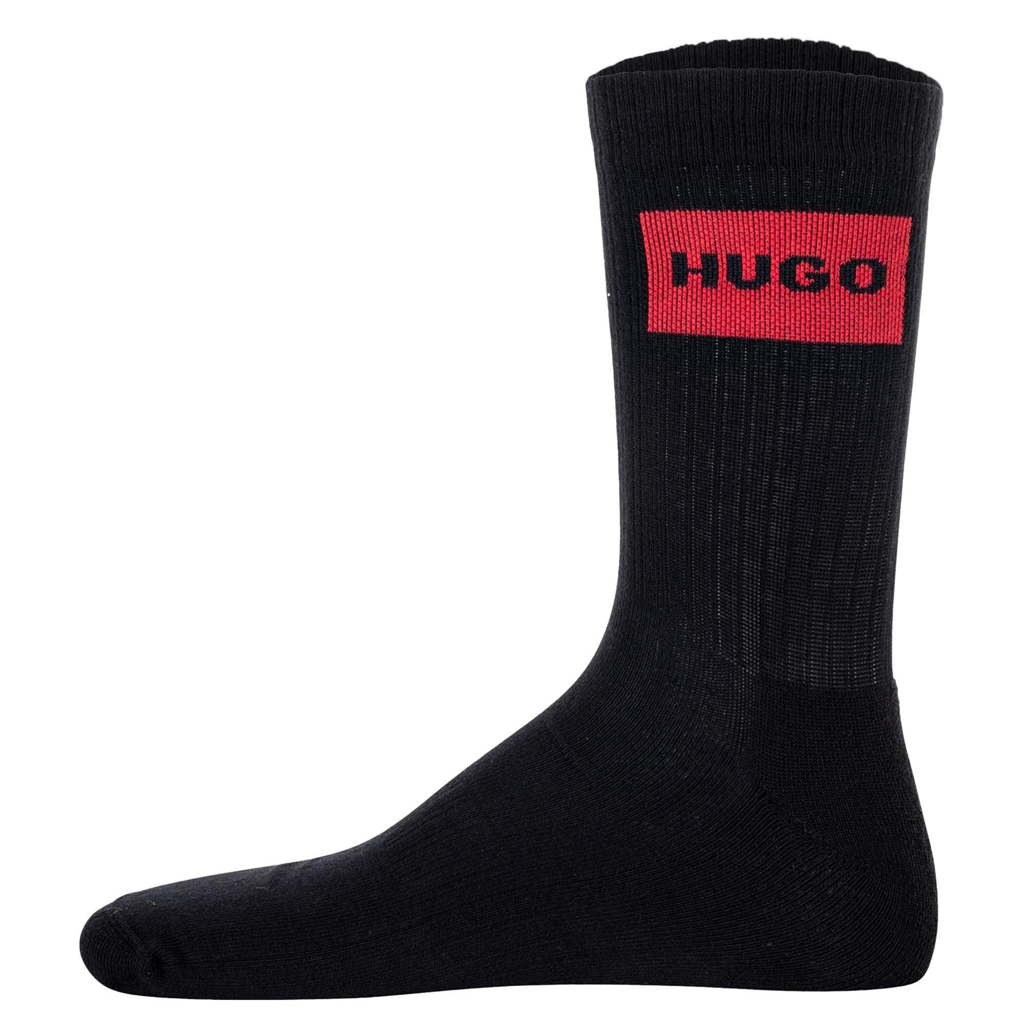 HUGO Rib Label Crew Socken 6er Pack  