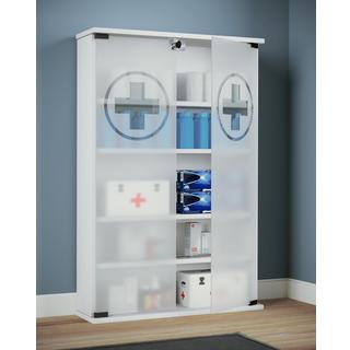 VCM Medizinschrank Arzneischrank Apothekerschrank Regal Schrank abschließbar Honula  