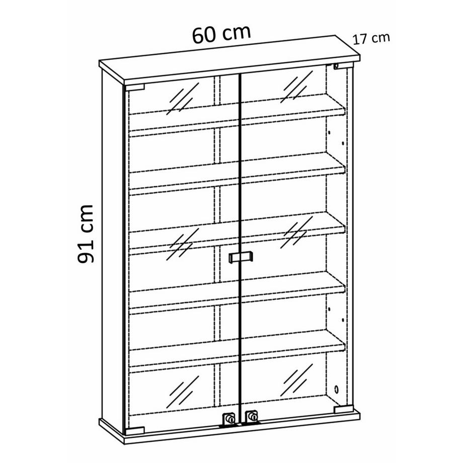VCM Medizinschrank Arzneischrank Apothekerschrank Regal Schrank abschließbar Honula  
