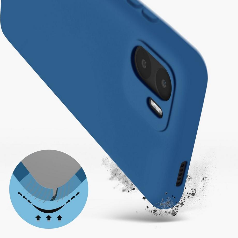 Avizar  Coque Xiaomi Redmi A1 et A2 Douce Bleu 