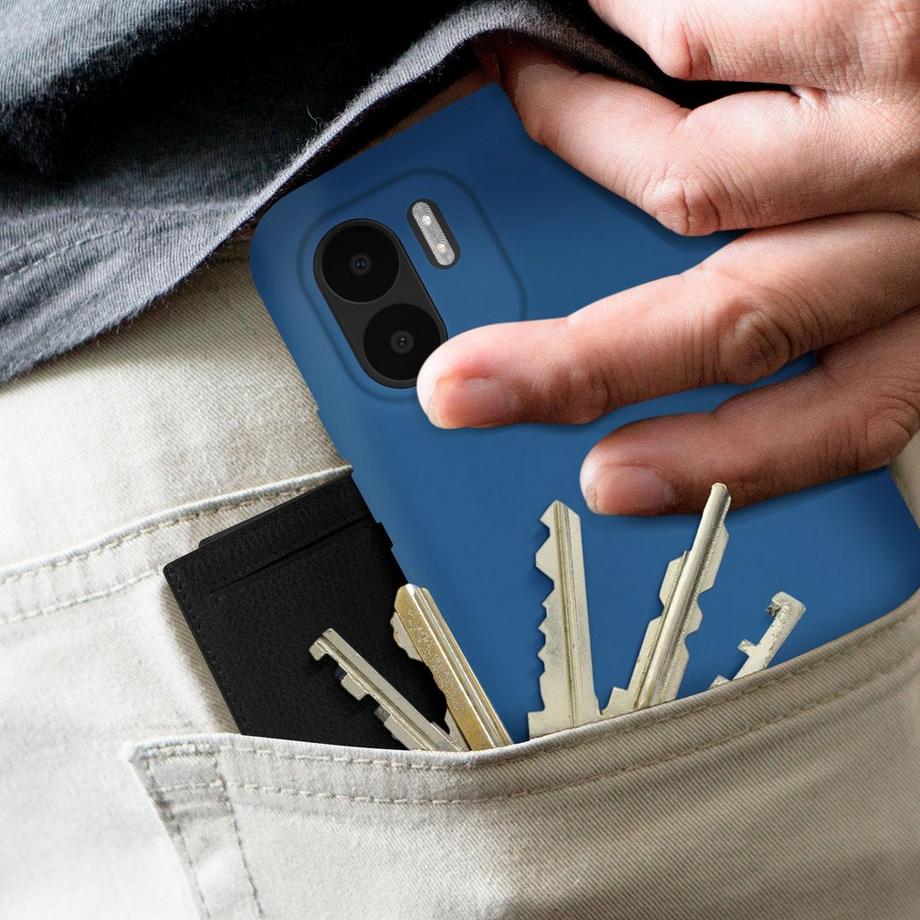 Avizar  Coque Xiaomi Redmi A1 et A2 Douce Bleu 