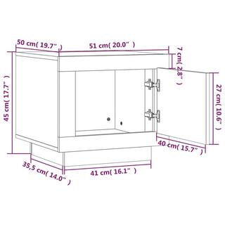 VidaXL Table basse bois d'ingénierie  